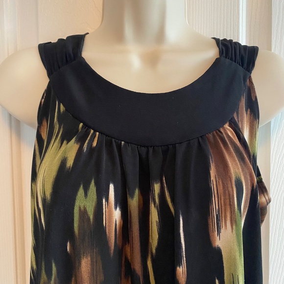 BUY 2 ITEMS GET 1 FREE - Perception Concept Watercolour Sleeveless Blouse Sz L - Picture 2 of 5